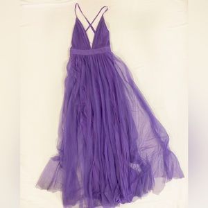 SOLD OUT- Beautiful Purple Lilac Flowy Dress